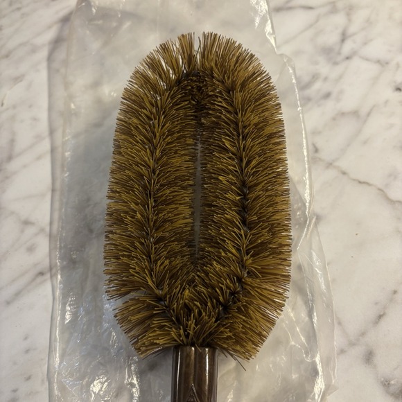 Stanley Home Lint Brush Clothes Suit Black Bristles‎ Brown Handle Retro Vintage - Picture 3 of 4